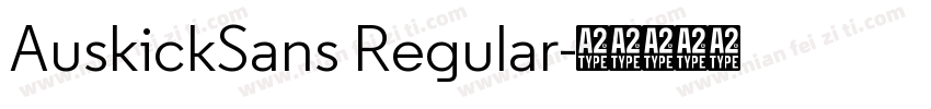 AuskickSans Regular字体转换